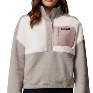 Columbia Women's Teddy Jacket - Cream and Gray